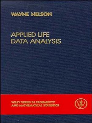 cover image of Applied Life Data Analysis
